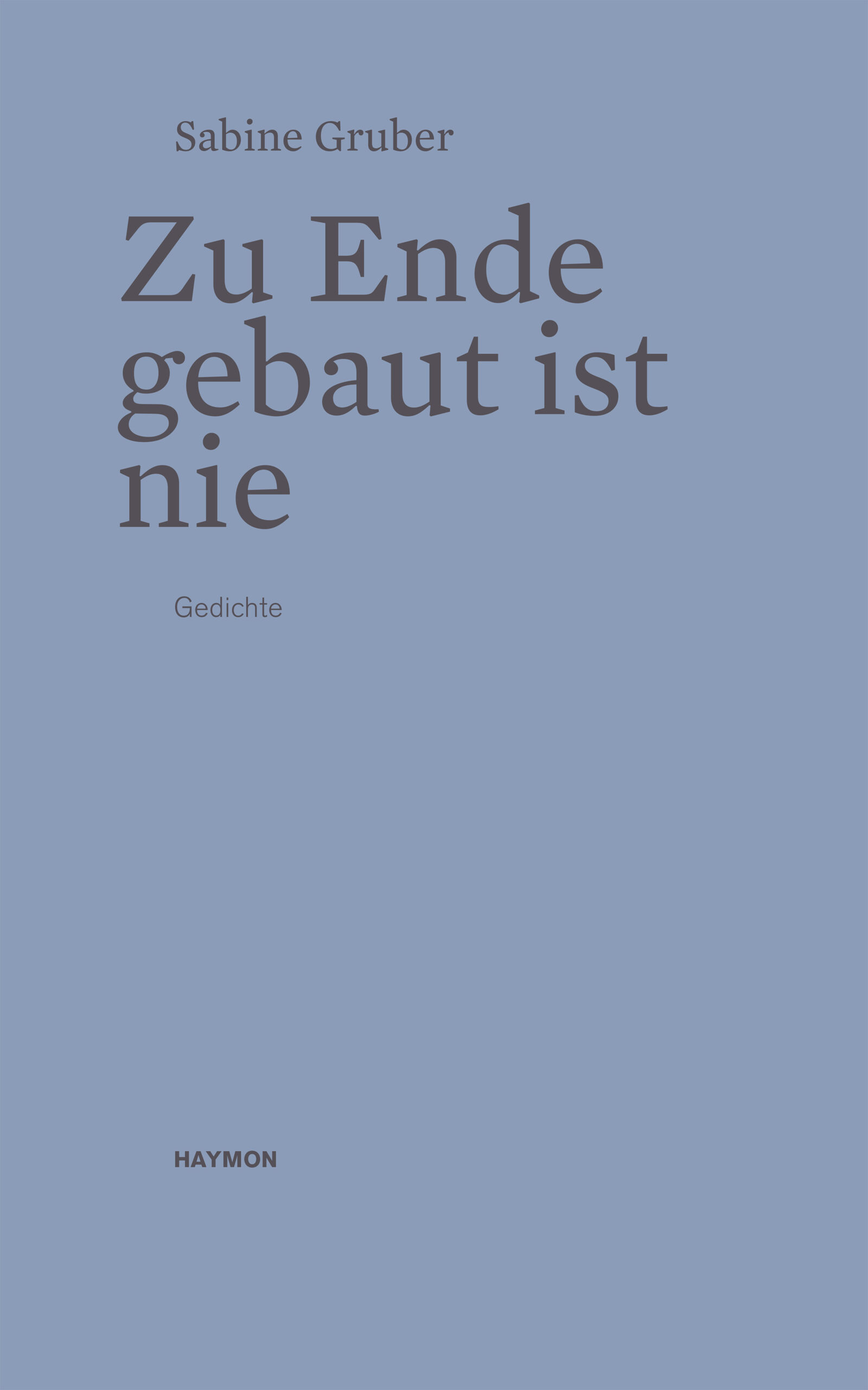 Cover Taschenbuch Zu Ende gebaut ist nie