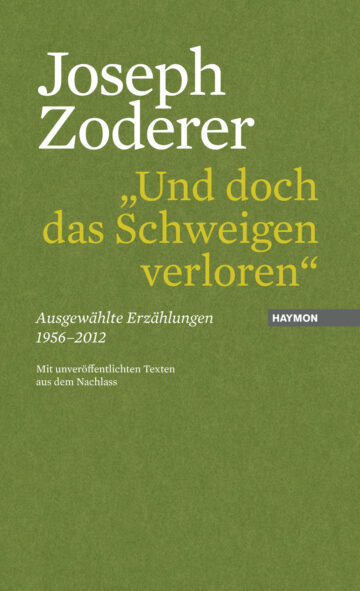 Cover Hardcover „Und doch das Schweigen verloren"